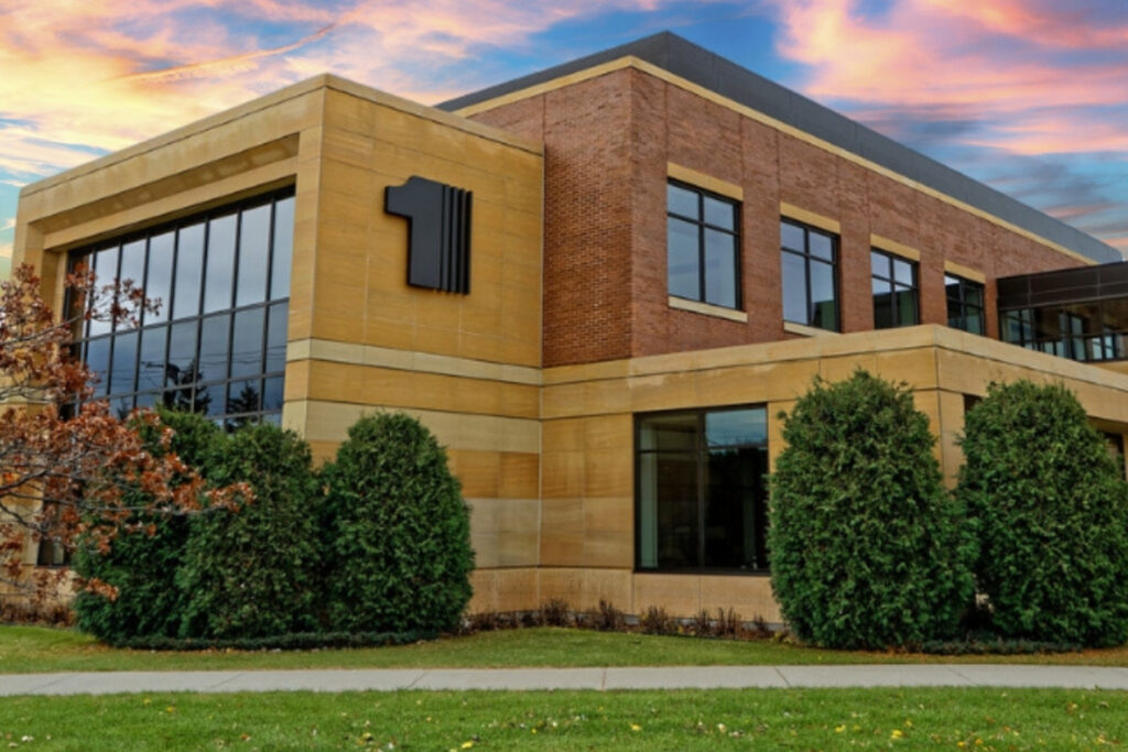 Fnbb main bank location exterior photo.